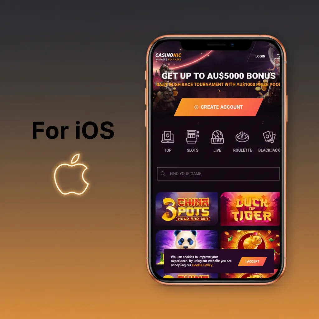 iOS 12+: Use Safari to Add to Home Screen on iPhone/iPad for PWA-style site with games, cashier, live chat.