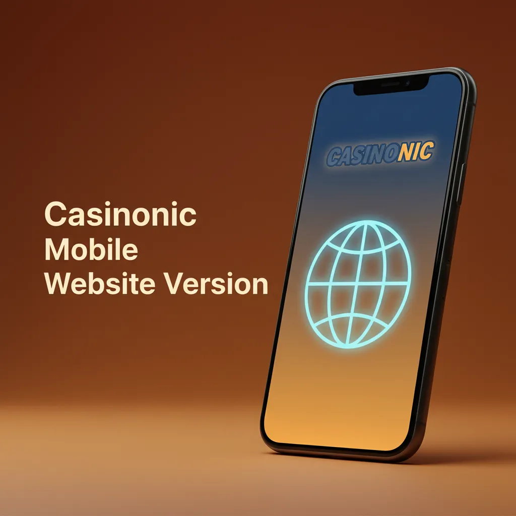 Phone and tablet with Casinonic mobile site for betting, pokies and live casino; play in browser, no app needed.