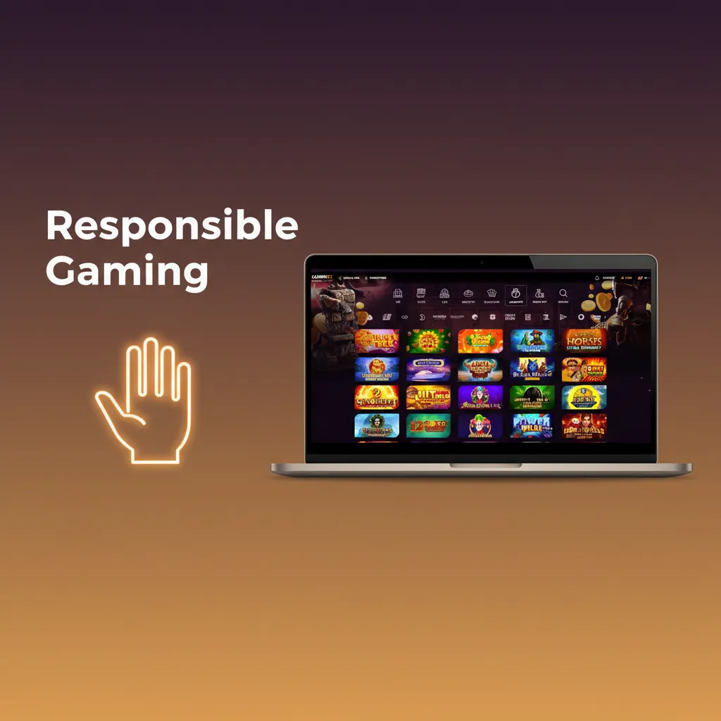 Responsible gaming infographic: set deposit limits, use time-outs, stick to a budget, avoid chasing losses, seek support.