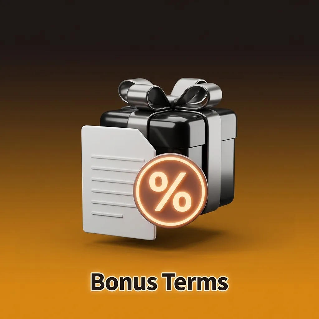 Bonus terms infographic showing wagering requirements, contribution rates, and withdrawal conditions for casino offers.