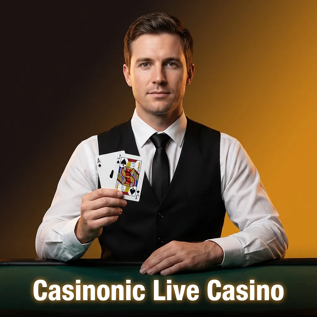 Professional live dealer streaming blackjack, roulette, and baccarat tables at Casinonic online casino for Australian players